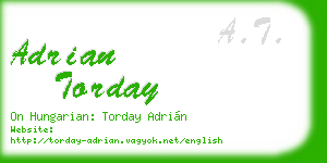 adrian torday business card